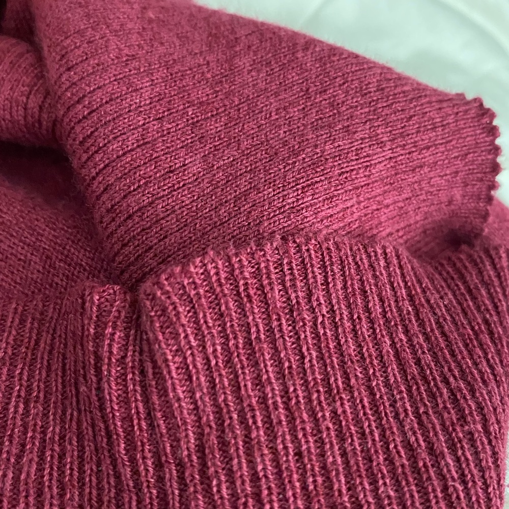 R&W Burgundy 3/4 Sleeve Knit Blouse - Picture 8 of 8